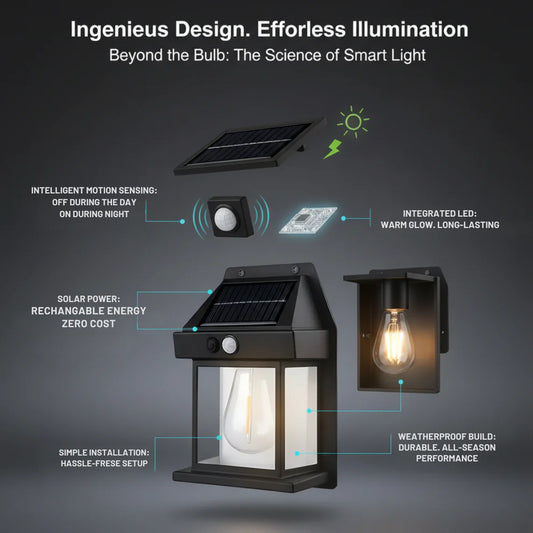 Solar LED Wall Lamp | No Wiring | Motion Sensor | Load Shedding Solution