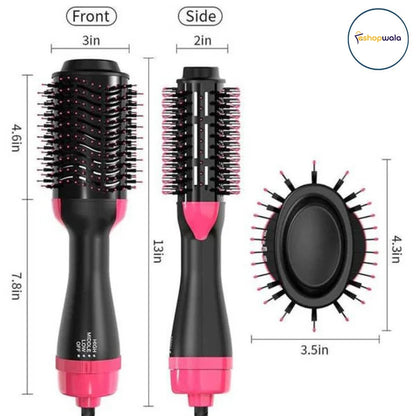 “One-step hair dryer and styler in Pakistan with 1000W power and oval volumizing brush.”